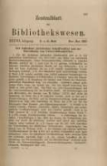 Zentralblatt für Bibliothekswesen. 1920.11-12 Jg.37 heft 11-12