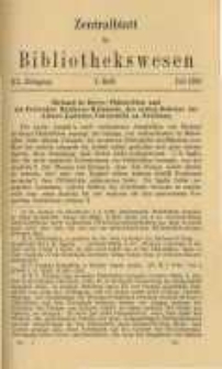 Zentralblatt für Bibliothekswesen. 1923.07 Jg.40 heft 7