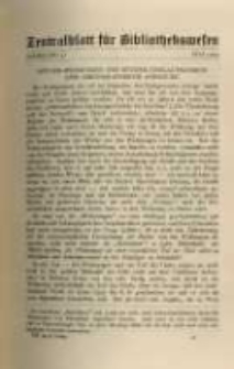 Zentralblatt für Bibliothekswesen. 1924.05 Jg.41 heft 5
