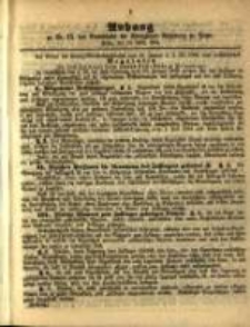 Anhang zu Nro. 12 des Amtsblatts der Königlichen Regierung zu Posen. Posen, den 19. März 1861.