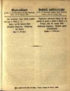 Dodatek nadzwyczajny do Nr. 9. Dziennika urzęd. Król. Regencyi, Poznań, 26. Lutego 1861.