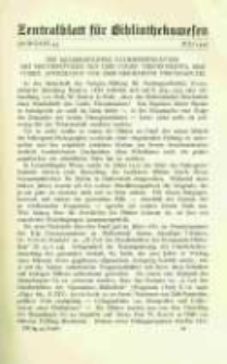 Zentralblatt für Bibliothekswesen. 1926.07 Jg.43 heft 7