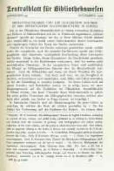 Zentralblatt für Bibliothekswesen. 1926.11 Jg.43 heft 11