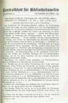 Zentralblatt für Bibliothekswesen. 1925.09-10 Jg.42 heft 9-10