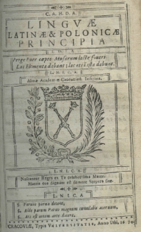 Linguae Latinae et Polonicae principia