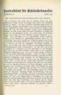 Zentralblatt f&uuml;r Bibliothekswesen. 1928.04 Jg.45 heft 4