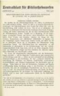 Zentralblatt für Bibliothekswesen. 1928.05 Jg.45 heft 5