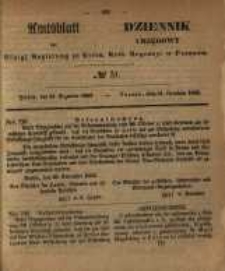 Amtsblatt der Königlichen Regierung zu Posen. 1852.12.21 Nro.51