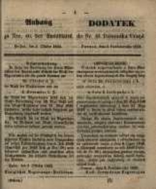 Dodatek do Nr. 40. Dziennika Urzęd. Poznań, 5 . Października 1852