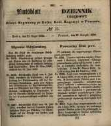 Amtsblatt der Königlichen Regierung zu Posen. 1850.08.27 Nr 35