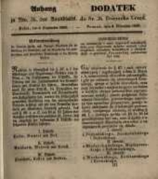 Dodatek do Nr. 36. Dziennika Urzęd. Poznań, 3. Września 1850