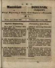 Amtsblatt der Königlichen Regierung zu Posen. 1848.02.01 Nro.5