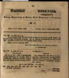 Amtsblatt der Königlichen Regierung zu Posen. 1856.10.07 Nro.41