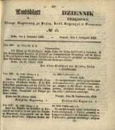 Amtsblatt der Königlichen Regierung zu Posen. 1856.11.04 Nro.45