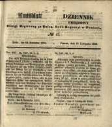 Amtsblatt der Königlichen Regierung zu Posen. 1856.11.18 Nro.47
