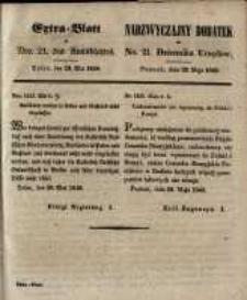 Nadzwyczajny Dodatek do Nr. 21. Dziennika Urzęd. Poznań, 23. Maja 1848.
