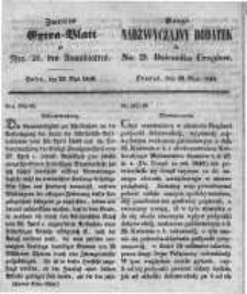 Drugi Nadzwyczajny Dodatek do Nr. 21. Dziennika Urzęd. Poznań, 23. Maja 1848
