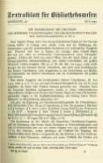 Zentralblatt für Bibliothekswesen. 1924.05 Jg.48 heft 5
