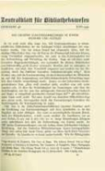 Zentralblatt für Bibliothekswesen. 1924.06 Jg.48 heft 6