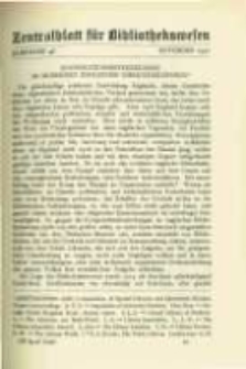 Zentralblatt für Bibliothekswesen. 1924.11 Jg.48 heft 11