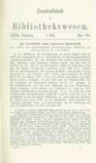 Zentralblatt für Bibliothekswesen. 1915.03 Jg.32 heft 3