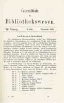 Centralblatt für Bibliothekswesen. 1890.11 Jg.7 heft 11