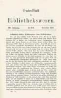 Centralblatt für Bibliothekswesen. 1890.12 Jg.7 heft 12