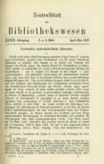 Zentralblatt für Bibliothekswesen. 1922.04-05 Jg.39 heft 4-5
