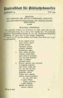 Zentralblatt für Bibliothekswesen. 1932.07 Jg.49 heft 7