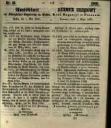 Amtsblatt der Königlichen Regierung zu Posen. 1860.05.01 Nro.18