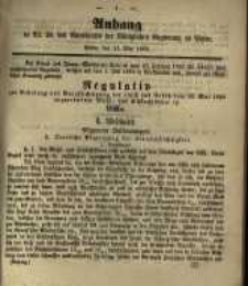 Anhang zu Nr. 20 des Amtsblatts der Königlichen Regierung zu Posen. Posen, den 15. Mai 1860.