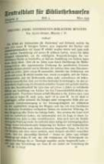 Zentralblatt für Bibliothekswesen. 1933.03 Jg.50 heft 3