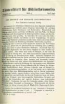 Zentralblatt für Bibliothekswesen. 1935.04 Jg.52 heft 4