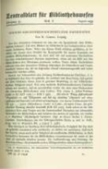 Zentralblatt für Bibliothekswesen. 1935.08 Jg.52 heft 8