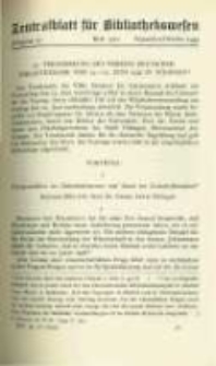 Zentralblatt für Bibliothekswesen. 1935.09-10 Jg.52 heft 9-10