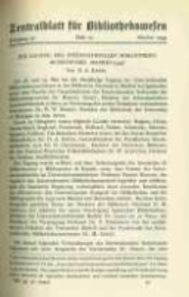 Zentralblatt für Bibliothekswesen. 1934.10 Jg.51 heft 10