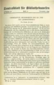 Zentralblatt für Bibliothekswesen. 1934.11 Jg.51 heft 11