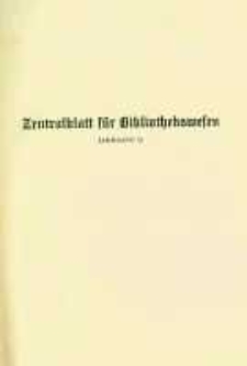 Zentralblatt für Bibliothekswesen. 1938.01-02 Jg.55 heft 1-2