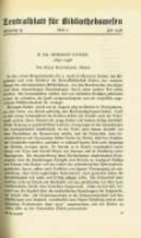 Zentralblatt für Bibliothekswesen. 1938.07 Jg.55 heft 7