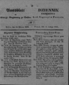 Amtsblatt der Königlichen Regierung zu Posen. 1841.02.14 Nro.7