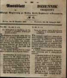 Amtsblatt der Königlichen Regierung zu Posen. 1847.11.16 Nro.46