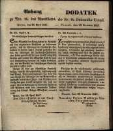 Dodatek do Nr.16. Dziennika Urzęd.
