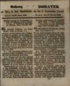Dodatek do Nr. 4. Dziennika Urzęd. Poznań, 25. Stycznia 1848
