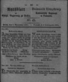 Amtsblatt der Königlichen Regierung zu Posen. 1831.11.08 Nro.45