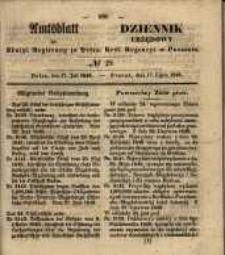 Amtsblatt der Königlichen Regierung zu Posen. 1849.07.17 Nr.29