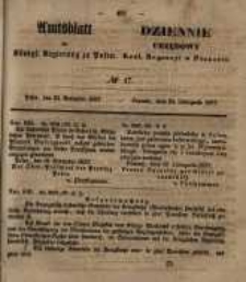 Amtsblatt der Königlichen Regierung zu Posen. 1857.11.24 Nro.47