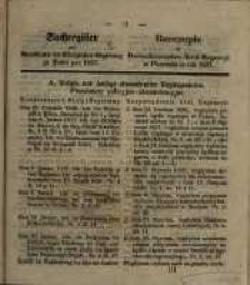 Sachregister zum Amtsblatte ... pro 1857