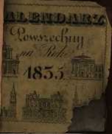 Polski, Ruski, Astronomiczno-Gospodarski Nowy Kalendarz Powszechny na rok zwyczajny 1835 ...