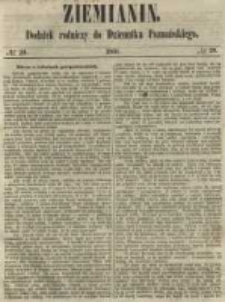 Ziemianin. Dodatek rolniczy do Dziennika Poznańskiego 1860 Nr29