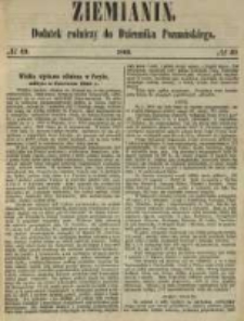 Ziemianin. Dodatek rolniczy do Dziennika Poznańskiego 1860 Nr49